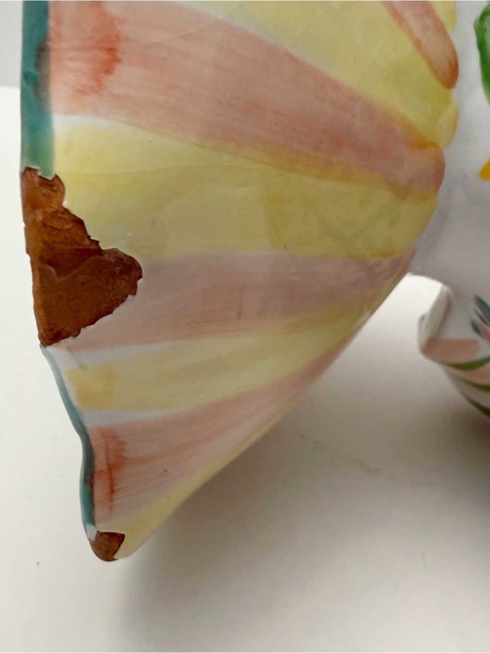 Vintage Whimsical Colorful Hanging Fish Planter Ceramic Mackenzie Childs Style - Picture 8 of 14